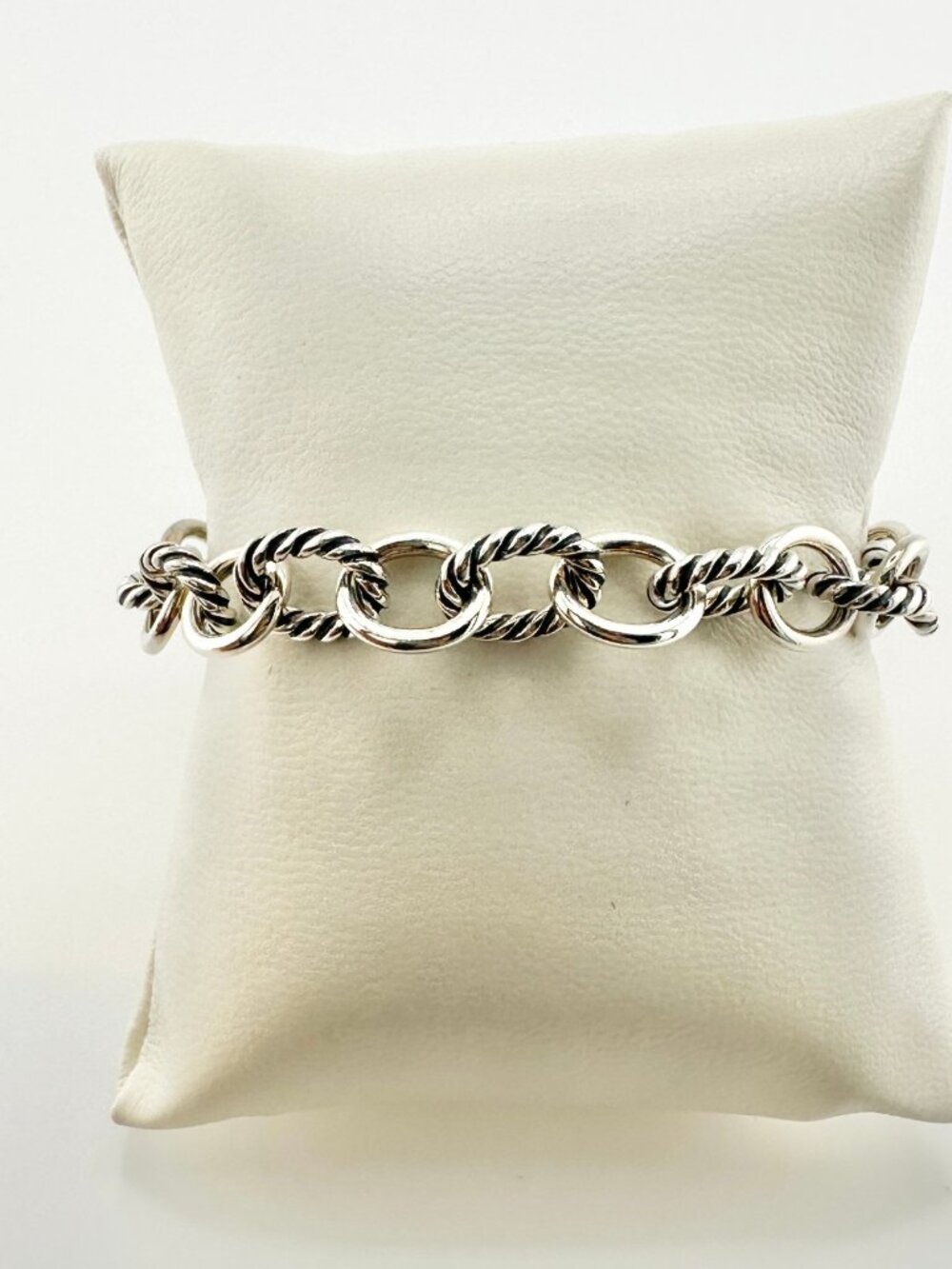 David Yurman Oval Link Chain Bracelet in Sterling Silver - 10mm - Medium - Picture 7 of 13